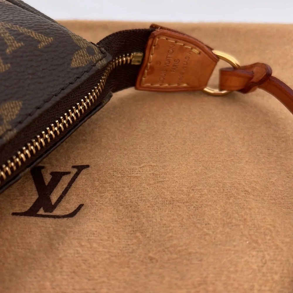 Louis Vuitton Pochette iconic bag.